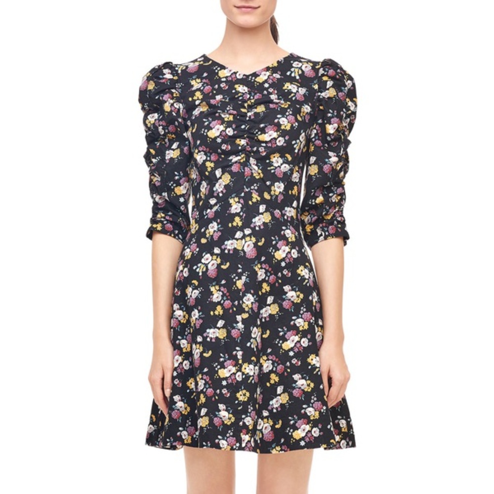 Rebecca Taylor La Vie black floral dress NWOT